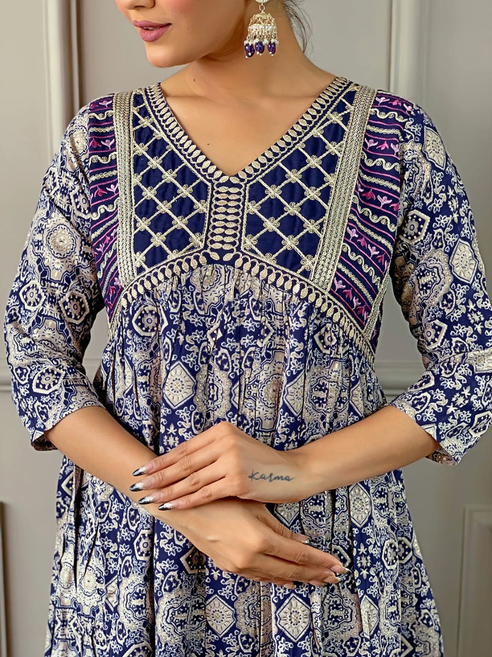 Kalaai Alia Cut Rayon Printed Embroidery Kurti With Bottom Dupatta Wholesale Price In Surat